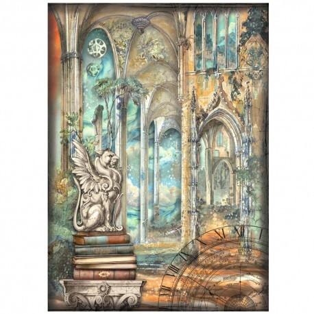 PAPIER RYŻOWY A4 SIR VAGABOND IN FANTASY GARGULEC STAMPERIA