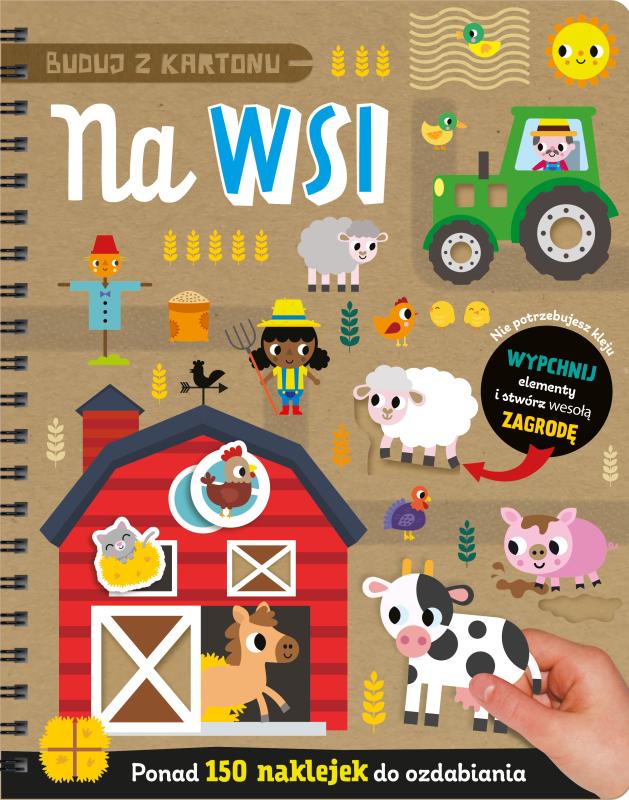 KSIĄŻECZKA BUDUJ Z KARTONU NA WSI