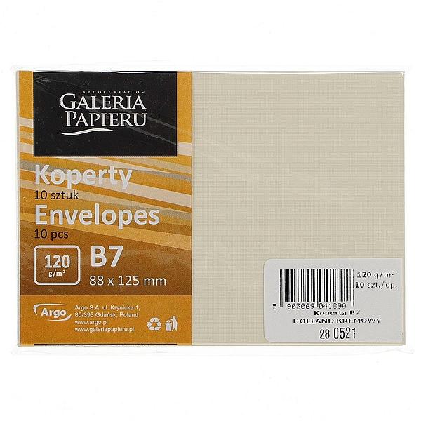 KOPERTA B7 HOLLAND KREMOWY 10SZT 120G