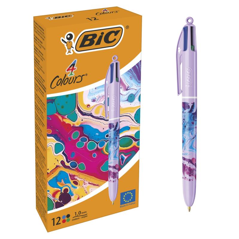 DŁUGOPIS BIC 4-KOL BOTANCAL NIEBIESKI BCL A12