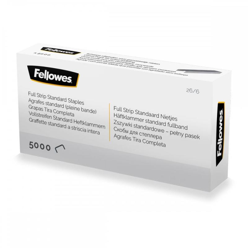 ZSZYWKI FELLOWES 26/6 PEŁNOWYM. 5000SZT