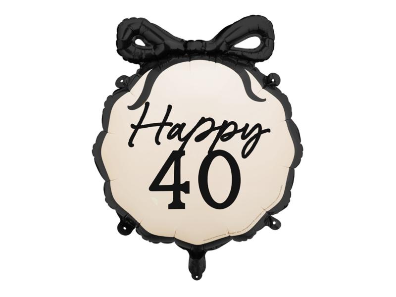 BALON FOLIOWY PASTYLKA HAPPY 40 MIX 47,5X45CM