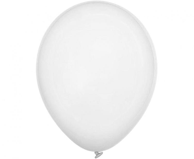 BALON DECOMEX 11 CALI PASTEL BIAŁY A/100
