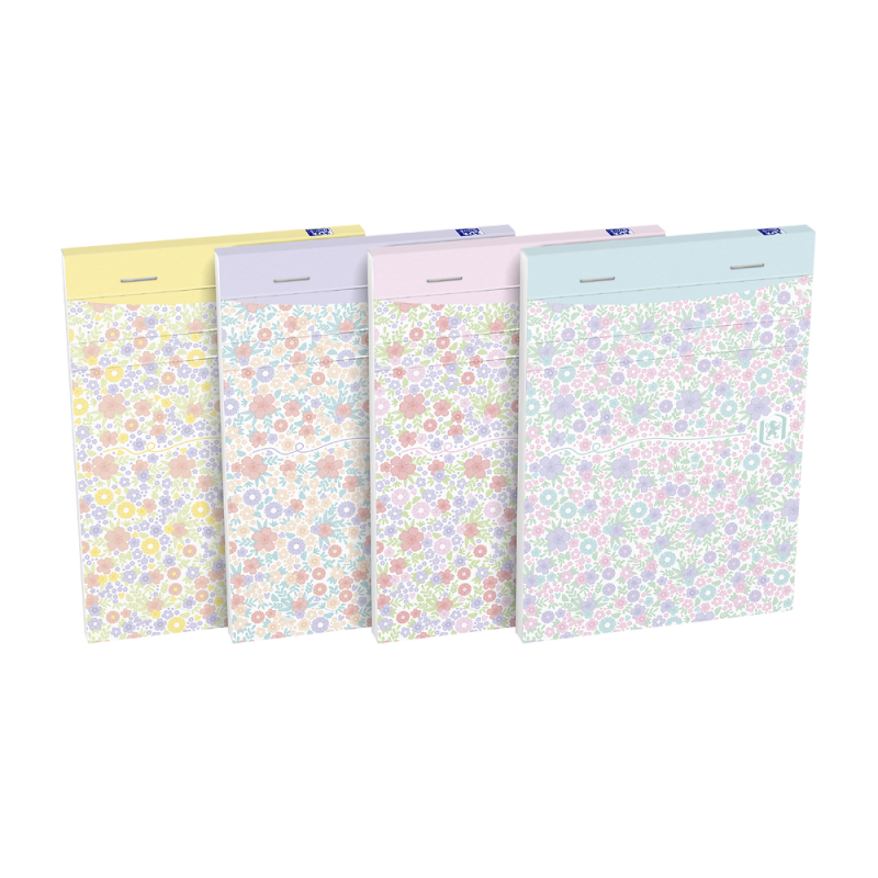 NOTES A6/80 = OXFORD FLORAL ZSZYWANY