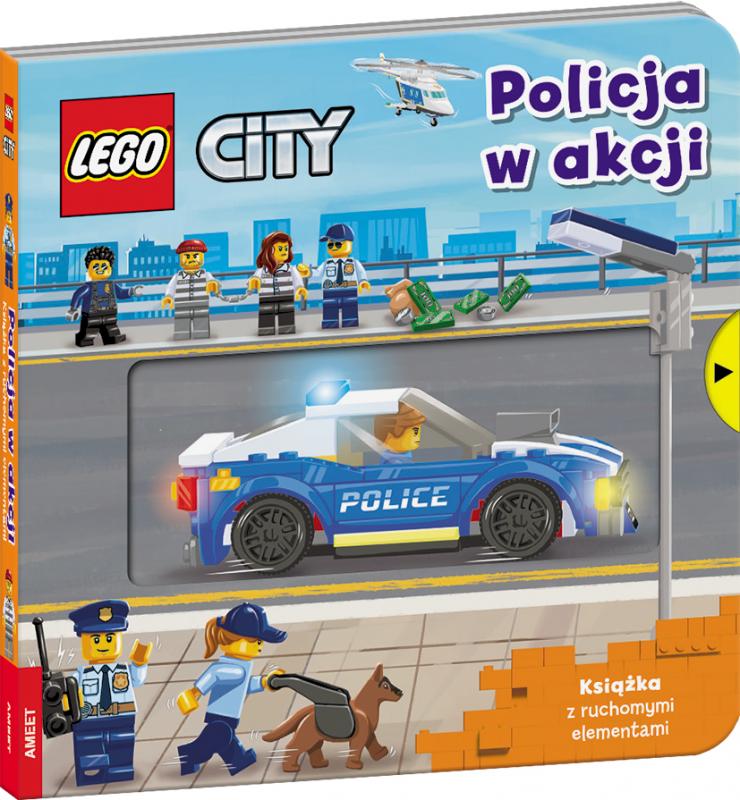 KSIĄŻECZKA LEGO CITY. POLICJA W AKCJI. KSIĄŻKA Z RUCHOMYMI ELEMENTAMI