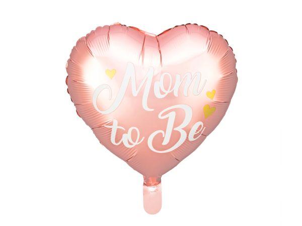 BALON FOLIOWY MOM TO BE, 35CM, RÓŻOWY