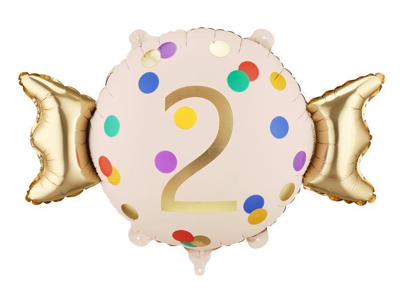 BALON FOLIOWY CUKIEREK 2 61X37CM MIX