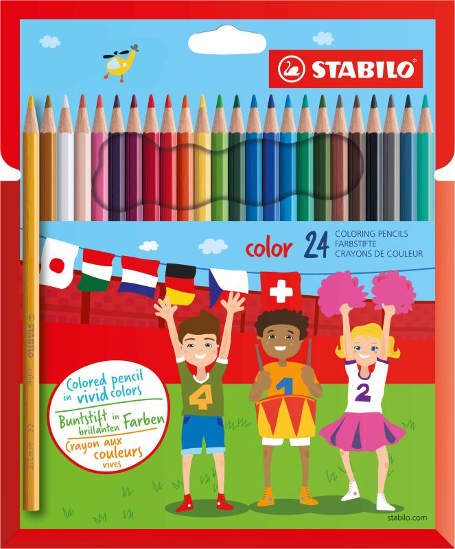 KREDKI 24 STABILO ETUI Z ZAWIESZKĄ