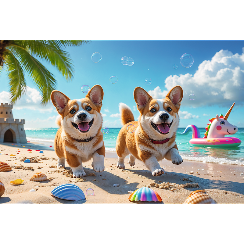 PUZZLE 100 TREFL CORGI PIESEK RODZINA TREFLIKÓW