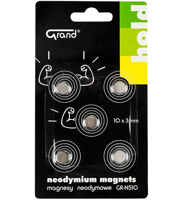 MAGNESY NEODYMOWE GR-N510 10 MM GRAND 5 szt.