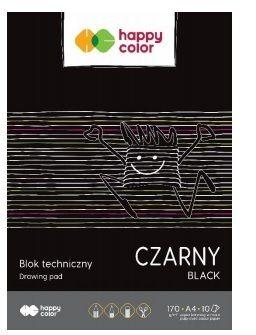 BLOK TECHNICZNY A3/10 CZARNY 170G HAPPY COLOR