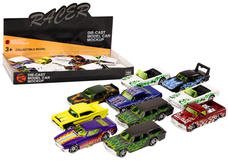 AUTO SAMOCHÓD WYŚCIGOWY RESORAK METALOWY 1:64