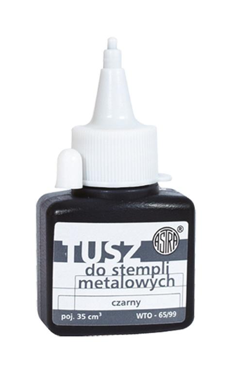 TUSZ DO STEMPLI METALOWYCH CZARNY ASTRA