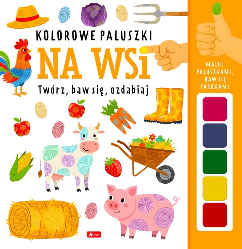 KSIĄŻECZKA KOLOROWE PALUSZKI NA WSI