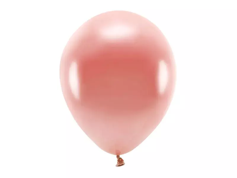 BALONY ECO 30CM METALIZOWANE RÓŻOWE ZŁOTO