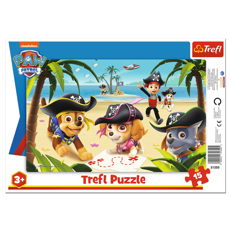 PUZZLE 15 TREFL RAMKOWE UKŁADANKI KSZTAŁTOWE-PRZYJACIELE Z PSIEGO PATROLU