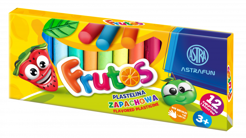 PLASTELINA ZAPACHOWA ASTRAFUN FRUTOS 12 kolorów