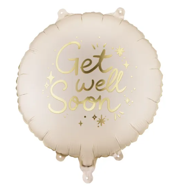BALON FOLIOWY PASTYLKA GET WELL SOON 35X35CM MIX