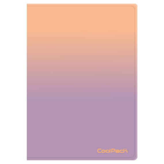 TECZKA CLEAR BOOK 20 KOSZULEK CP GRADIENT - BERRY