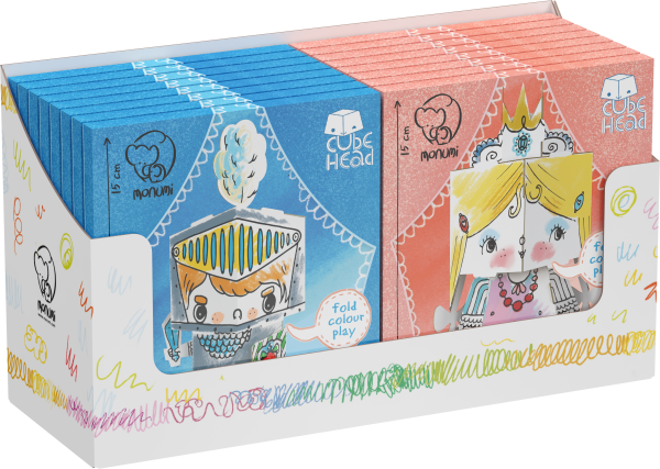 KOLOROWANKA 3D MONUMI CUBEHEAD A16 4 WZORY GDD