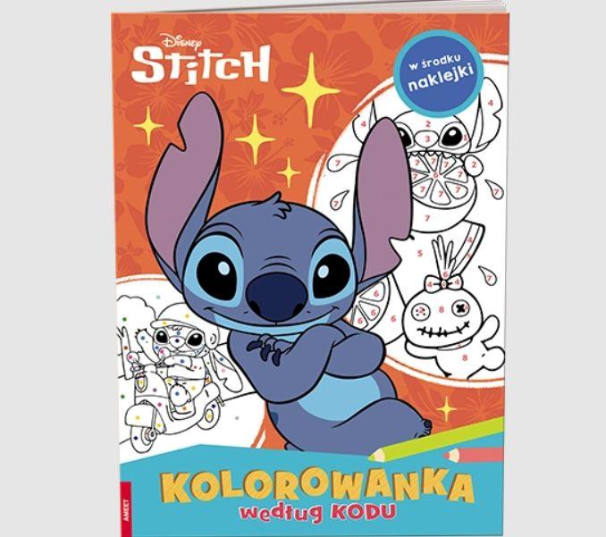 KSIĄŻECZKA DISNEY STITCH. KOLOROWANKA WEDŁUG KODU