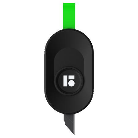 NÓŻ BIUROWY BERLINGO RAZZOR MINI 9MM PUSH-LOCK CZARNY
