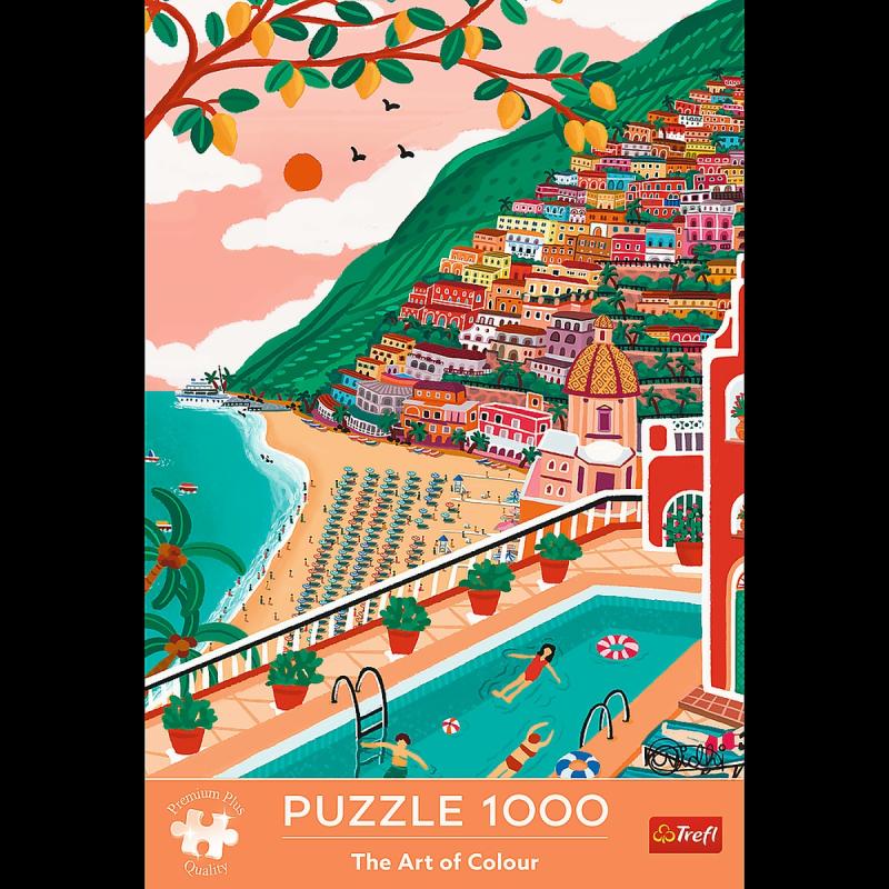 PUZZLE 1000 TREFL POSITANO WŁOCHY THE ART OF COLOURS