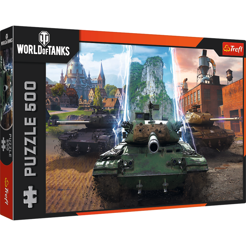 PUZZLE 500 TREFL WORLD OF TANKS: CZAS NA AKCJĘ!_