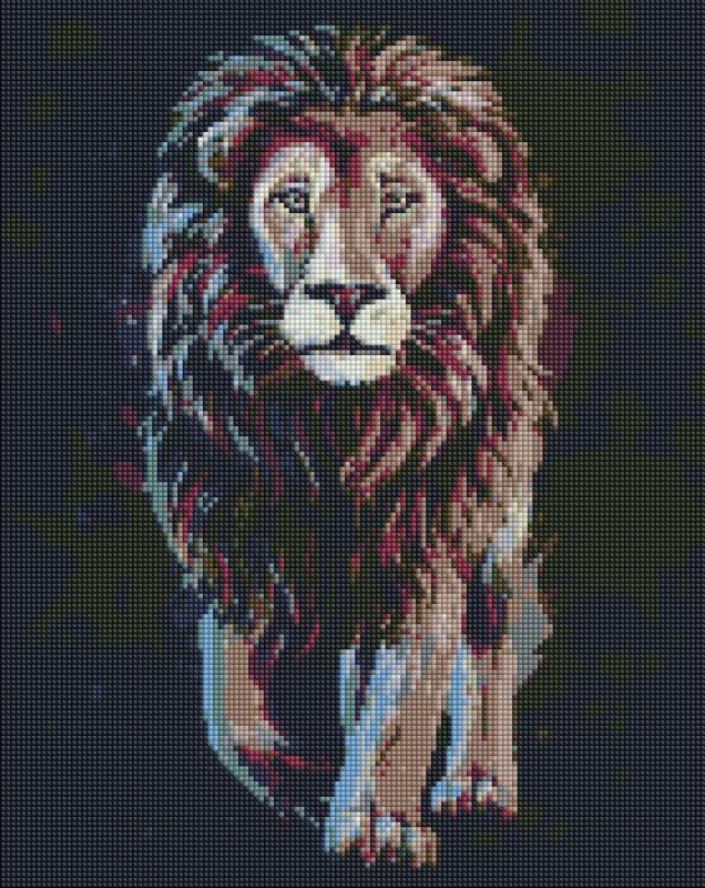 ZESTAW DO MOZAIKI DIAMENTOWEJ DUMA DŻUNGLI 40X50CM
