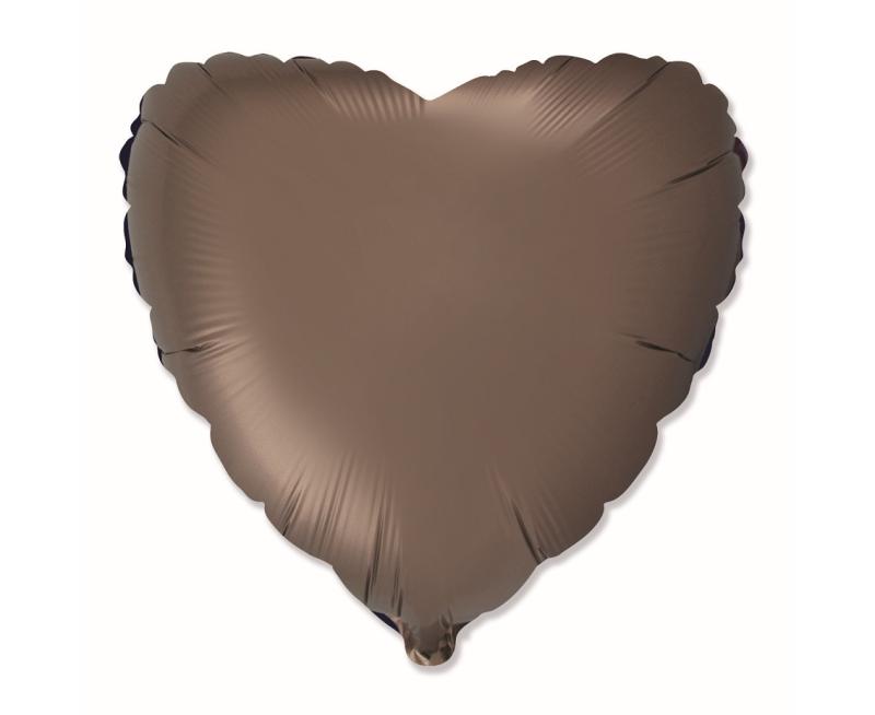 BALON FOLIOWY 18 FX SERCE SATYNOWY PIECZARKOWY