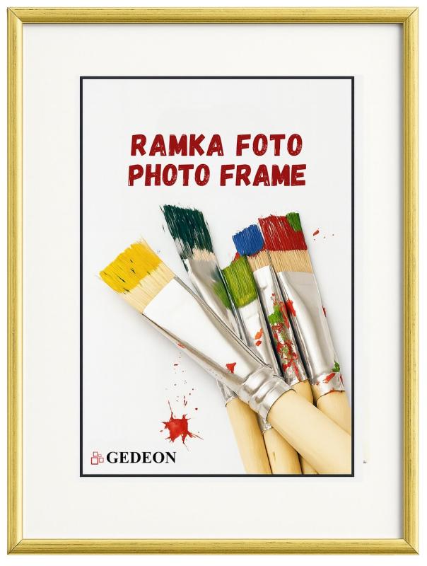 RAMKA 15X21 STARE ZŁOTO SZKŁO