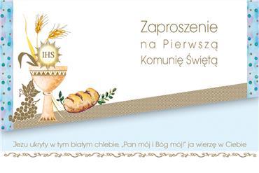 ZAPROSZENIE WYCIN.ZŁOC. POL KOMUNIA