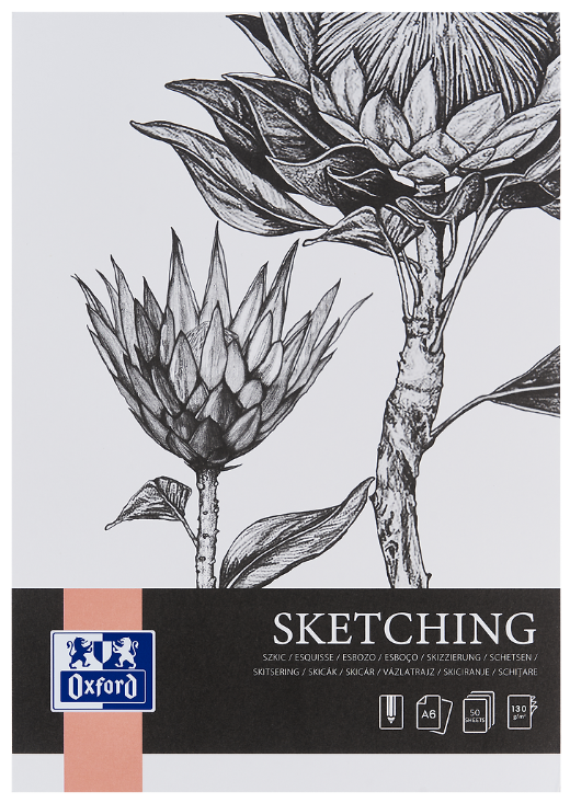 SZKICOWNIK A6/50 OXFORD ART KLEJONY 130G