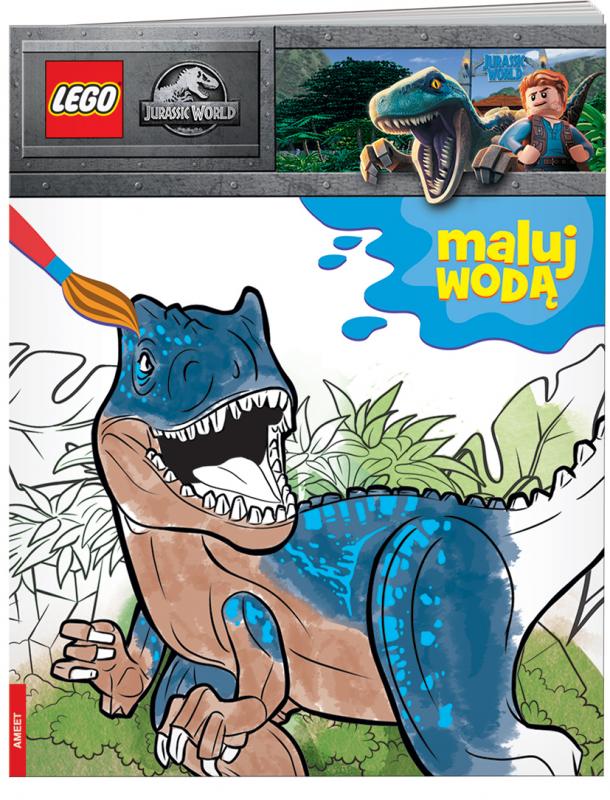 KSIĄŻECZKA LEGO JURASSIC WORLD. MALUJ WODĄ