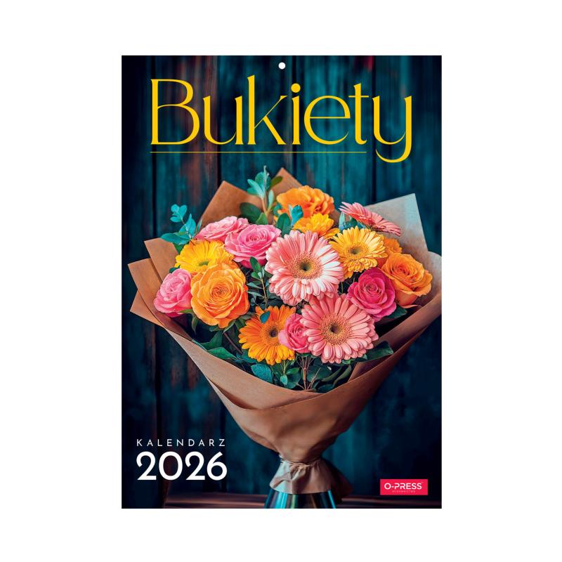 KALENDARZ ŚCIENNY A4 BUKIETY AREX
