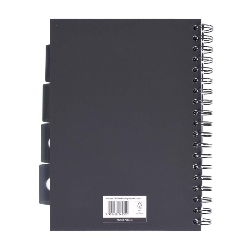KOŁOZESZYT B5/100# BASIC SZARY 80G STRIGO