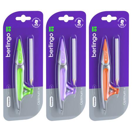 CYRKIEL BERLINGO METALOWY OPTIMUM Z UCHWYTEM NA OŁÓWEK 13,5CM MIX