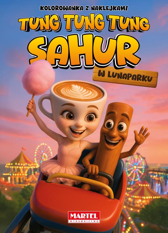 KSIĄŻECZKA TUNG TUNG SAHUR W LUNAPARKU Z NAKLEJKAMI