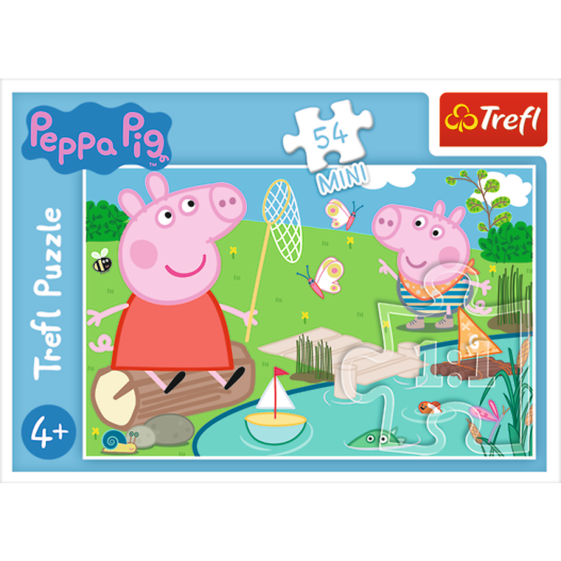 PUZZLE 54 TREFL MINI WESOŁY DZIEŃ ŚWINKI 19625,19626,19627,19628