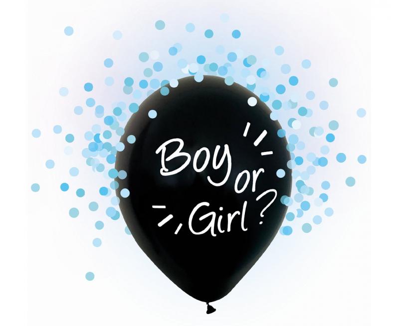 BALON HELIUM FORMULA,BOY OR GIRL NIEB.KONFETTI 12 A4
