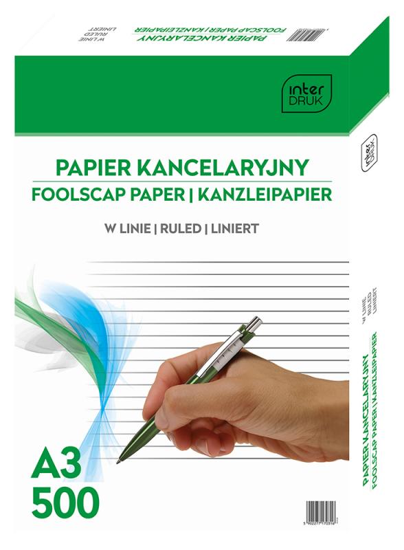 PAPIER KANC.A3/500 INTER LINIA