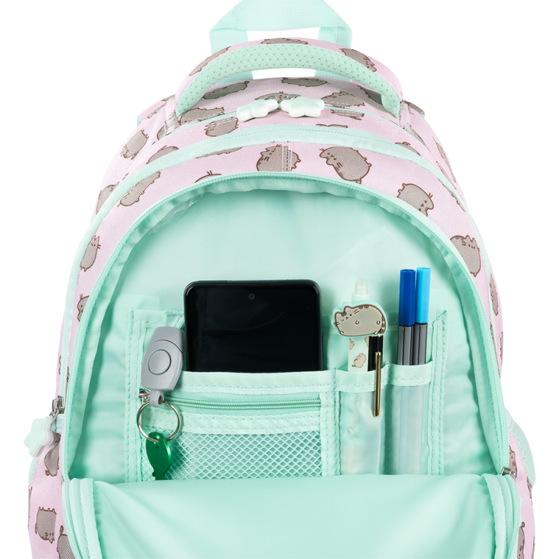 PLECAK 4-KOMOROWY BPL-58 PUSHEEN PINK