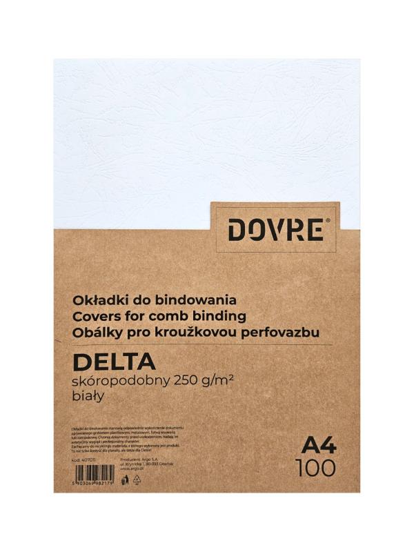 OKŁADKA DO BINDOWANIA BIAŁA DELTA SKÓROPODOBNA A100