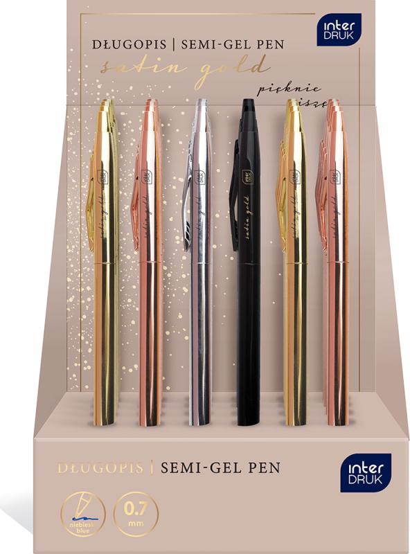 DŁUGOPIS METALOWY SLIM SATIN GOLD A/24