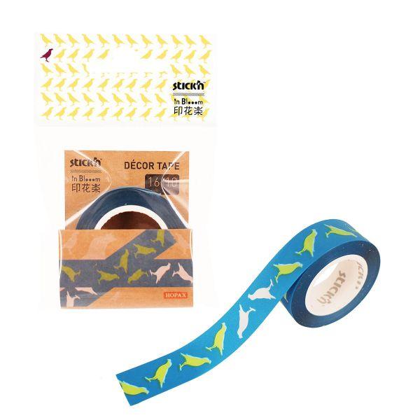 TAŚMA DEKORACYJNA 16MM/10M NIEBIESK