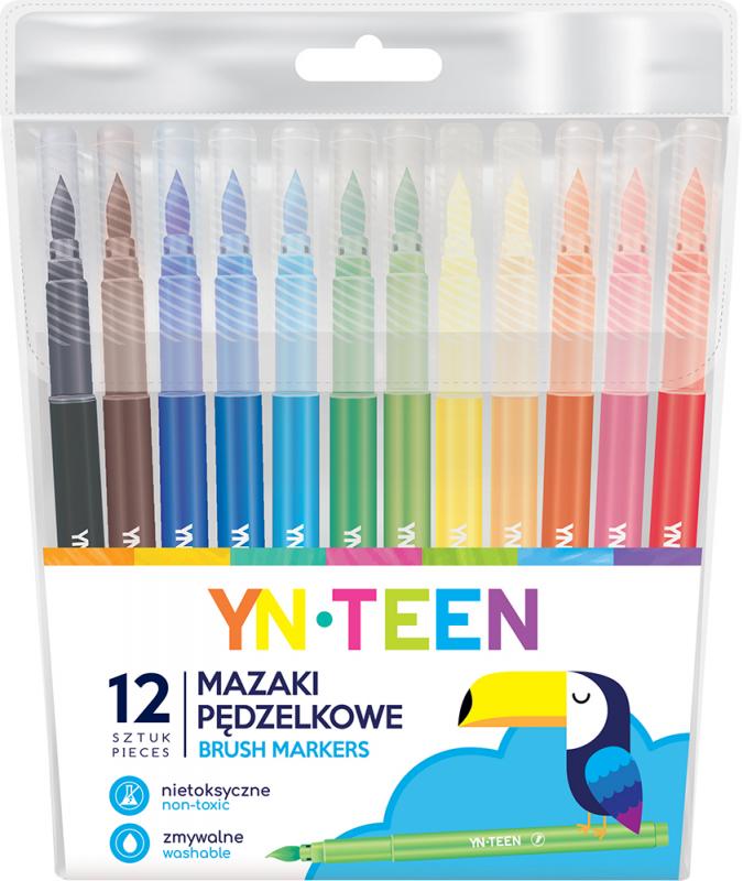 MAZAKI PĘDZELKOWE 12 KOL. YN TEEN