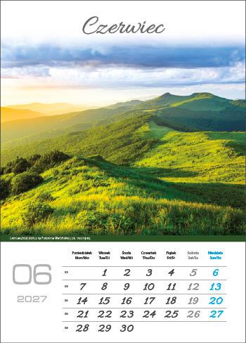 KALENDARZ WIELOPLANSZOW BIESZCZADY JOTAN STANDARD