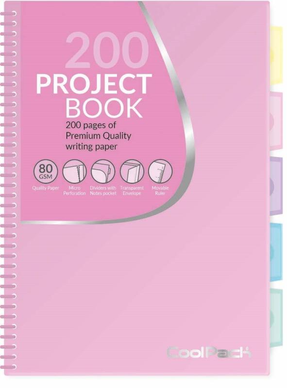 KOŁOZESZYT B5 - PP CP POWDER PINK PASTEL