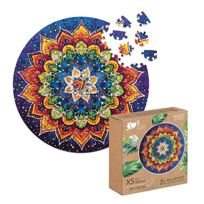 PUZZLE DREWNIANE MILLIWOOD NOCNA MANDALA