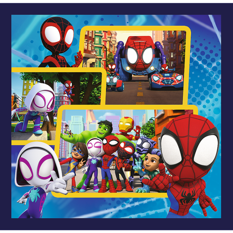 PUZZLE 3W1 TREFL PRZYGODY SPIDEYA I PRZYJACIÓŁ